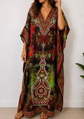 Kaftan Dresses for Women Beach Coverups, One Size Kaftans